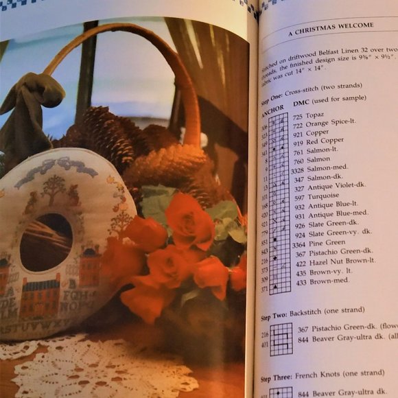 COUNTRY CROSS-STITCH DESIGNS -ELLEN STOUFFER 1990 - Picture 13 of 16